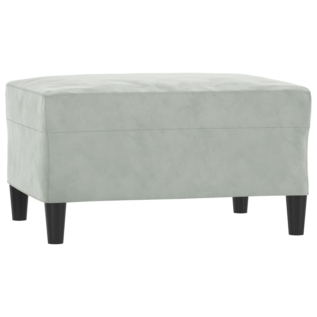 4-dijelni set sofa svjetlosivi baršunasti