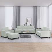 4-dijelni set sofa svjetlosivi baršunasti