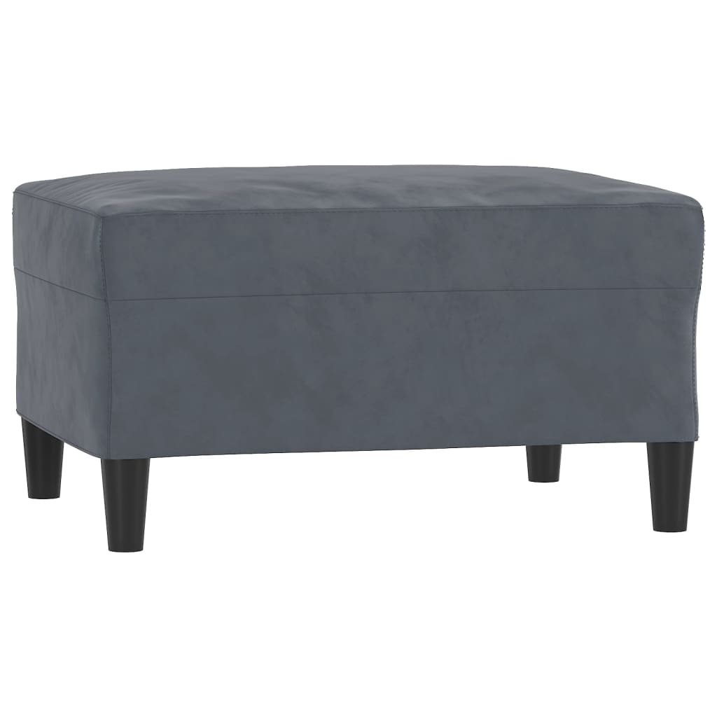4-dijelni set sofa tamnosivi baršunasti