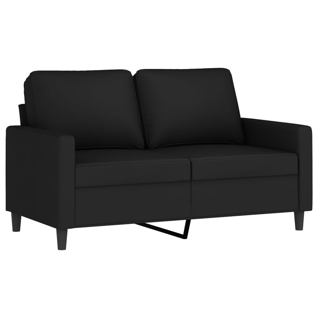 4-dijelni set sofa s jastucima crni baršunasti