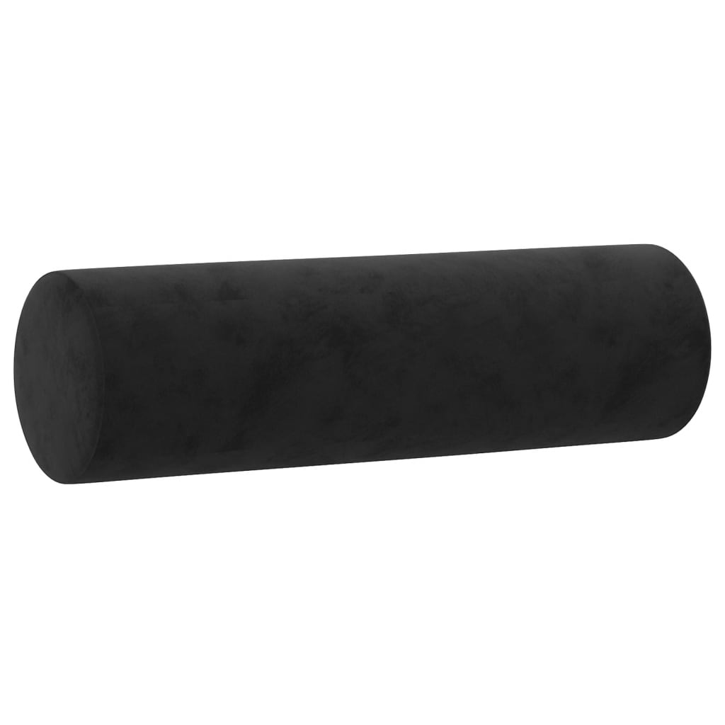 4-dijelni set sofa s jastucima crni baršunasti