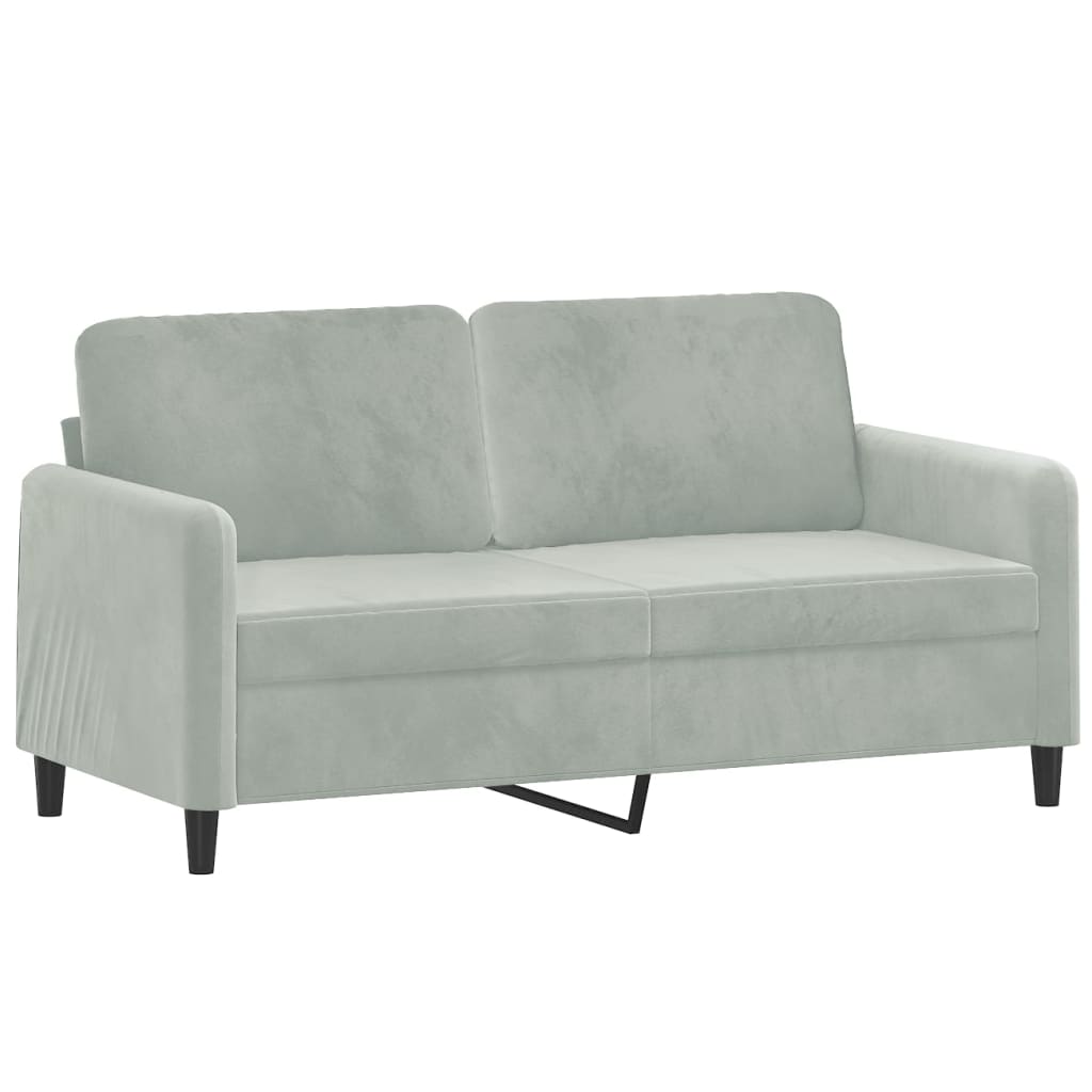 3-dijelni set sofa svjetlosivi baršunasti