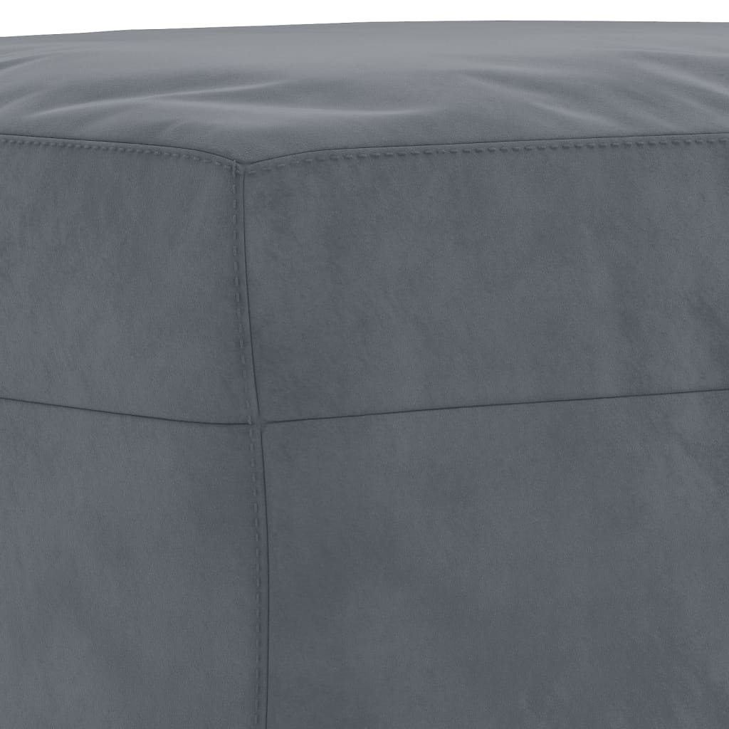 3-dijelni set sofa tamnosivi baršunasti