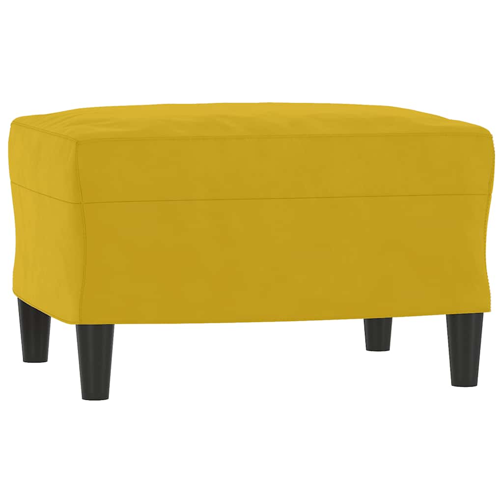 3-dijelni set sofa s žuti baršunast