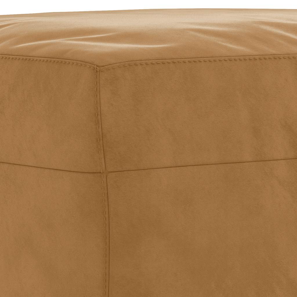 3-dijelni set sofa s jastucima smeđi baršunasti