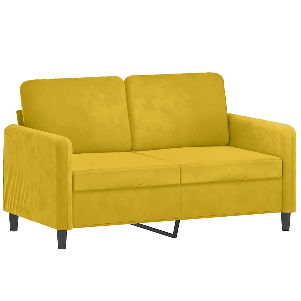 3-dijelni set sofa s žuti baršunast