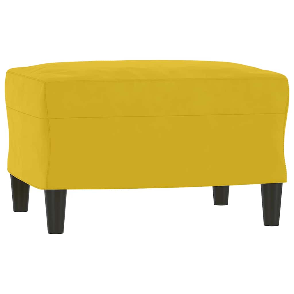 3-dijelni set sofa s žuti baršunast