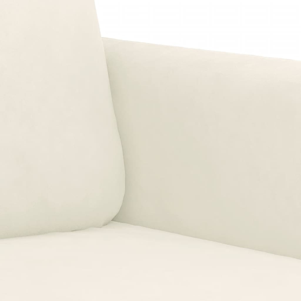 3-dijelni set sofa krem baršunasti