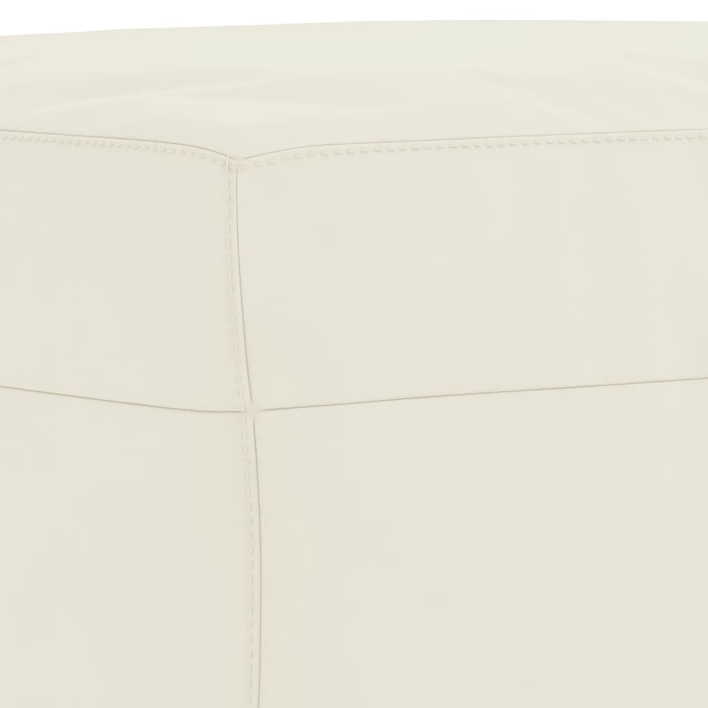 3-dijelni set sofa s jastucima krem baršunasti