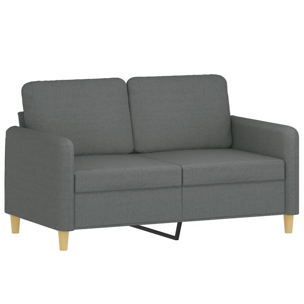 3-dijelni set sofa s jastucima tamnosivi od tkanine