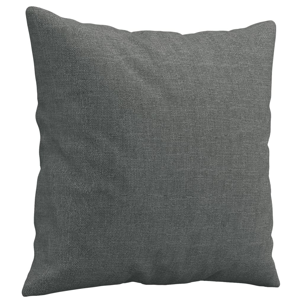 3-dijelni set sofa s jastucima tamnosivi od tkanine