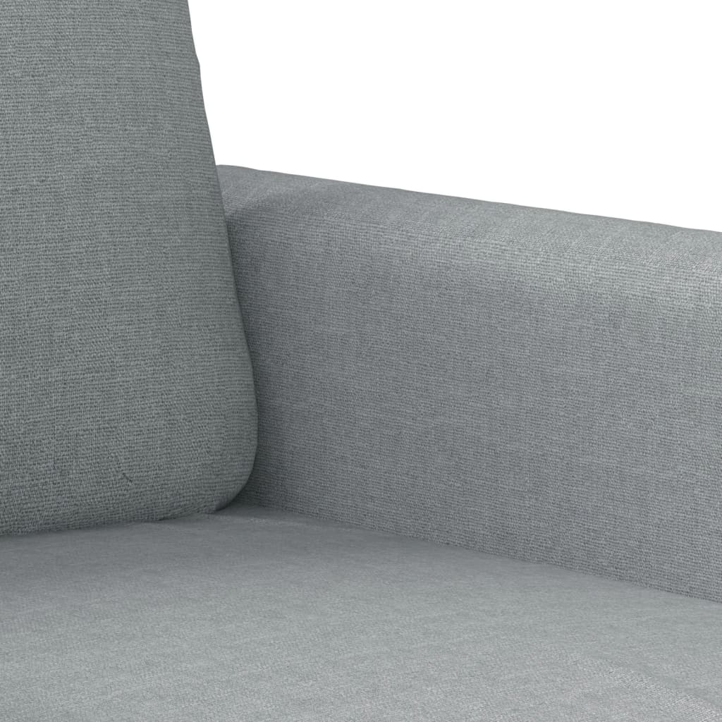 4-dijelni set sofa s jastucima svjetlosivi od tkanine