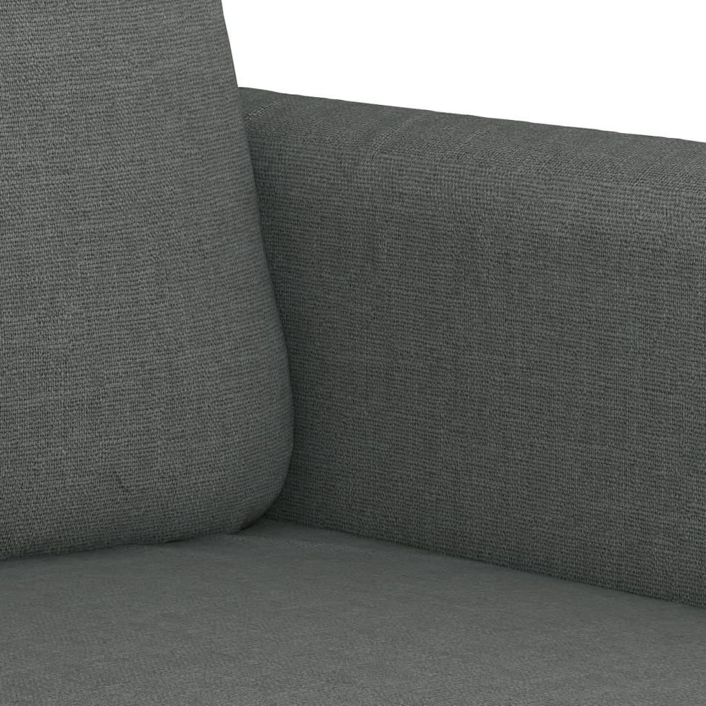 4-dijelni set sofa s jastucima tamnosivi od tkanine