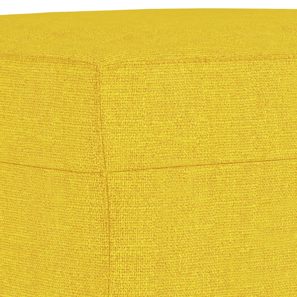 4-dijelni set sofa s jastucima svjetložuti od tkanine