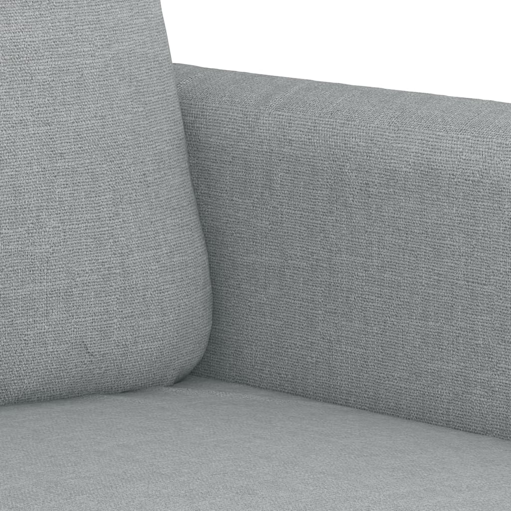 2-dijelni set sofa s jastucima svjetlosivi od tkanine