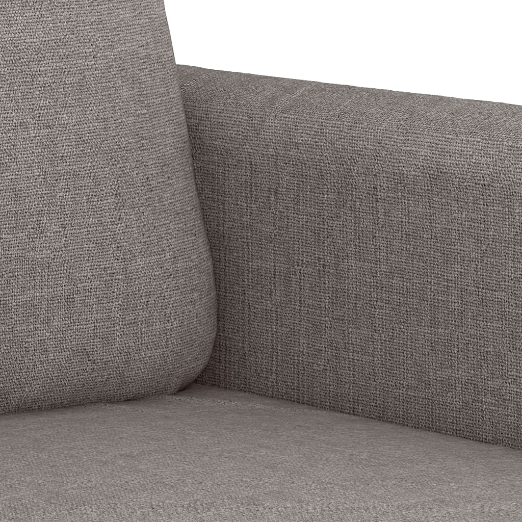 3-dijelni set sofa s jastucima smeđesivi od tkanine