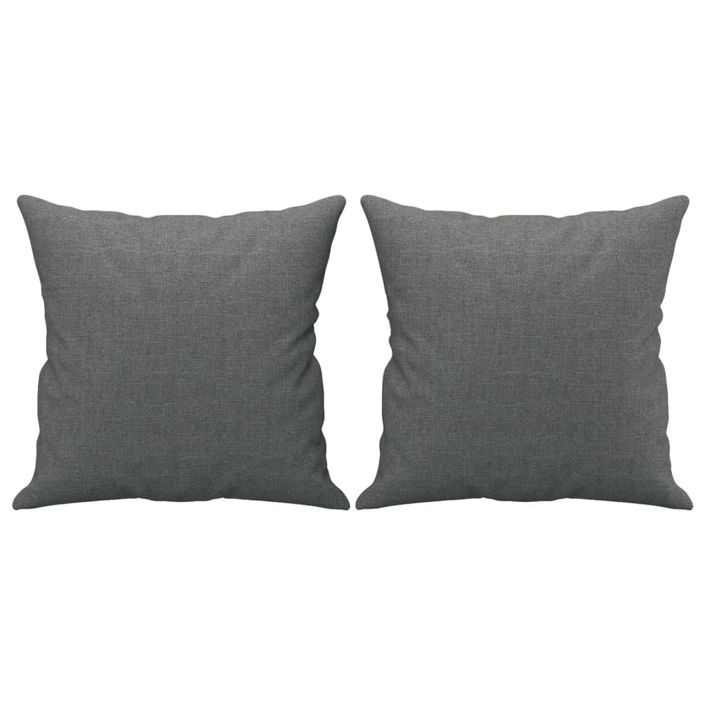 2-dijelni set sofa s jastucima tamnosivi od tkanine