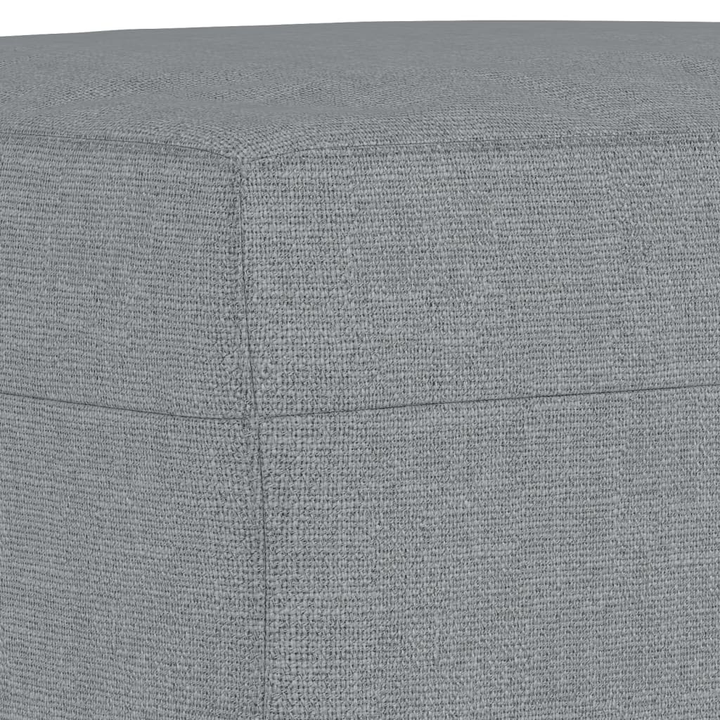 3-dijelni set sofa s jastucima svjetlosivi od tkanine