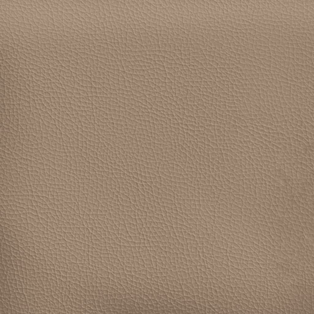 3-dijelni set sofa s jastucima boja cappuccina od umjetne kože