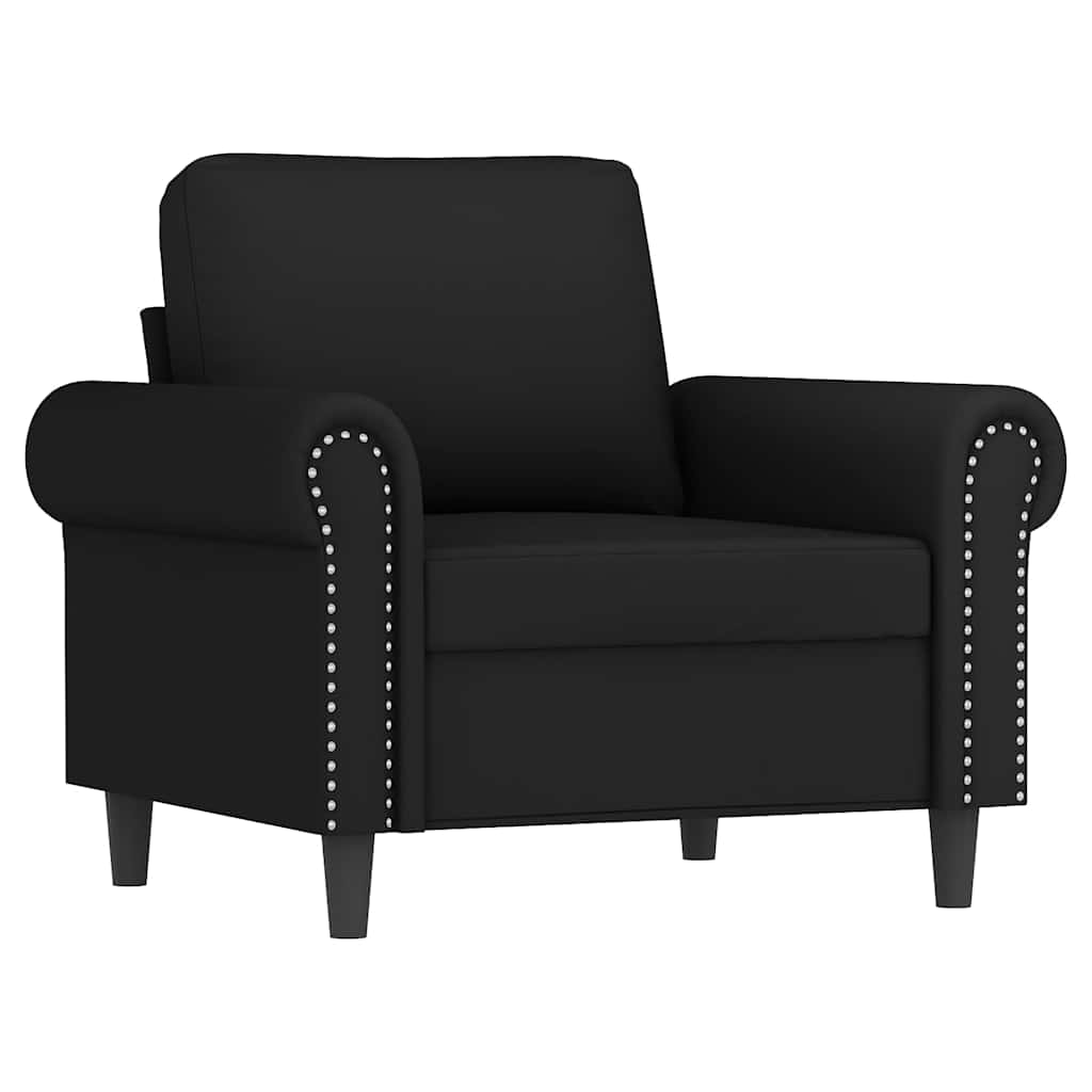 4-dijelni set sofa s jastucima crni baršunasti