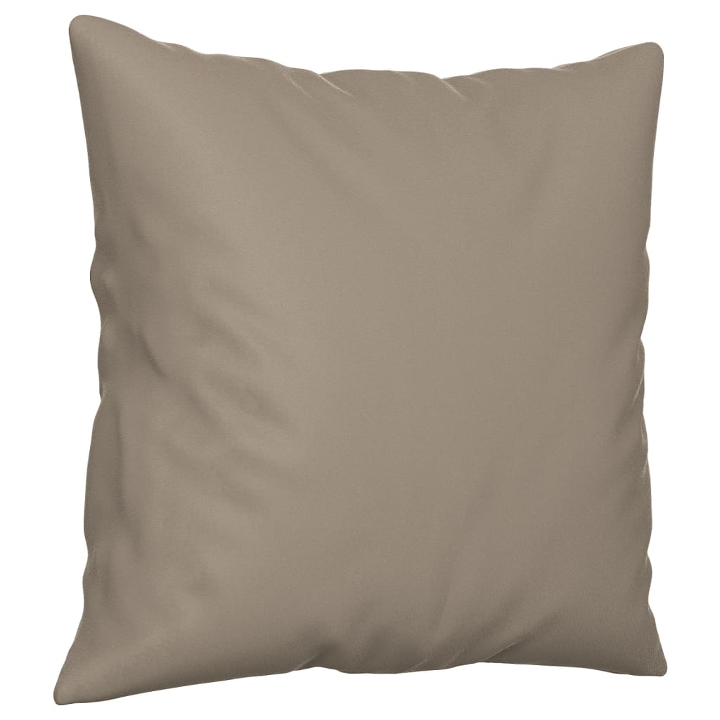 3-dijelni set sofa s jastucima smeđesivi od mikrovlakana