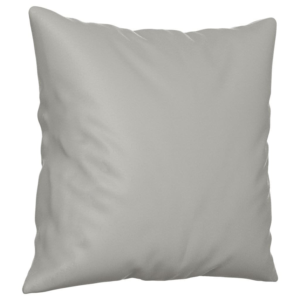 4-dijelni set sofa s jastucima svjetlosivi od mikrovlakana