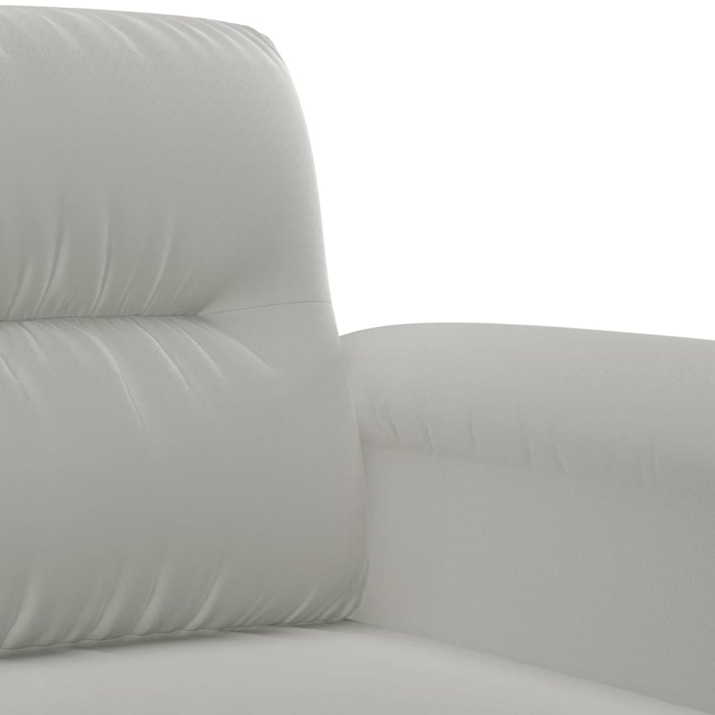 4-dijelni set sofa s jastucima svjetlosivi od mikrovlakana