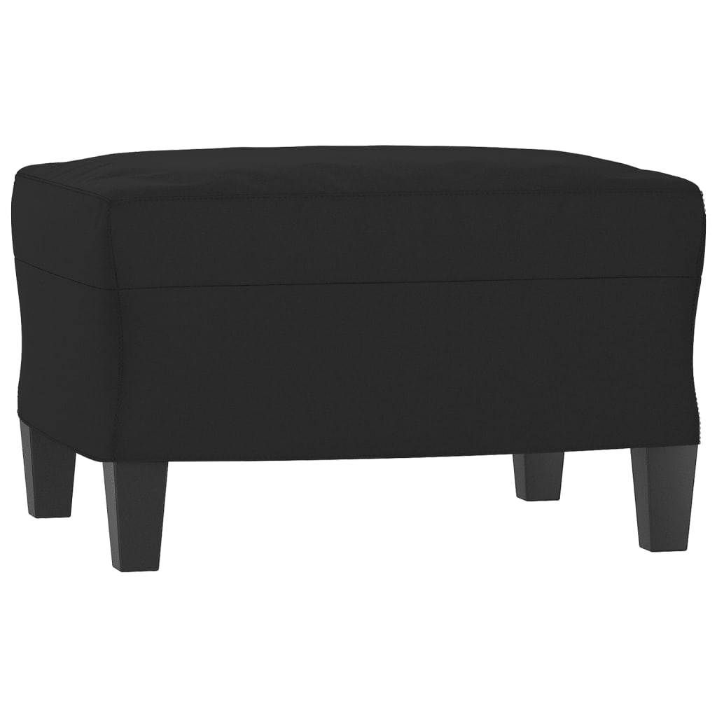 4-dijelni set sofa s jastucima crni od mikrovlakana