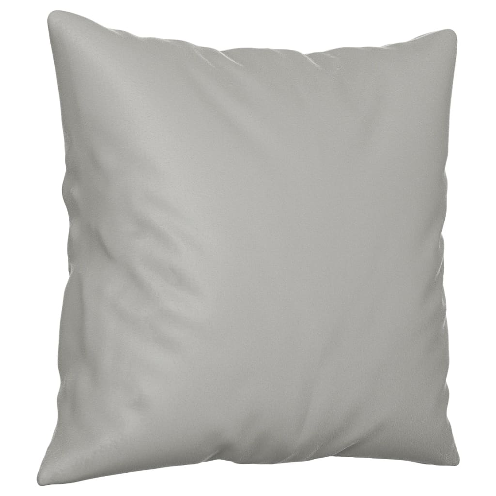 2-dijelni set sofa s jastucima svjetlosivi od mikrovlakana