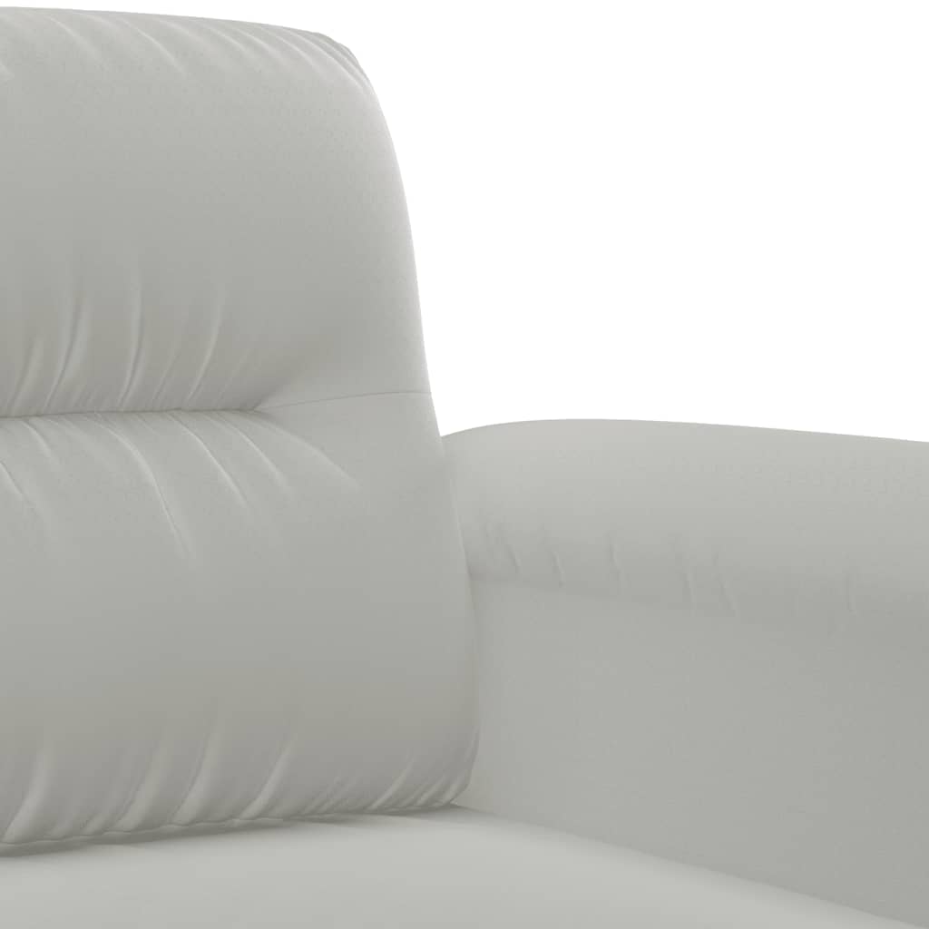2-dijelni set sofa s jastucima svjetlosivi od mikrovlakana