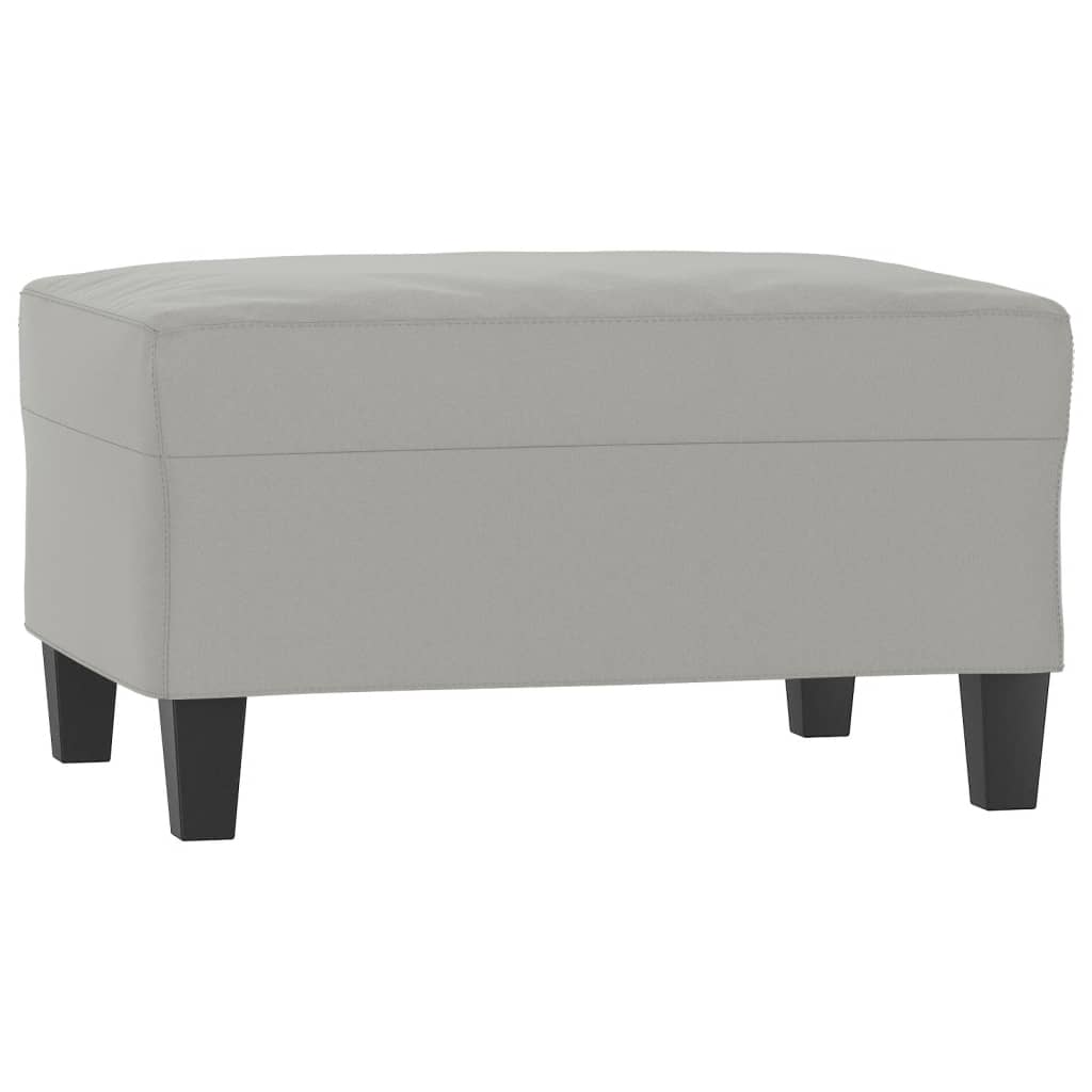 3-dijelni set sofa s jastucima svjetlosivi od mikrovlakana