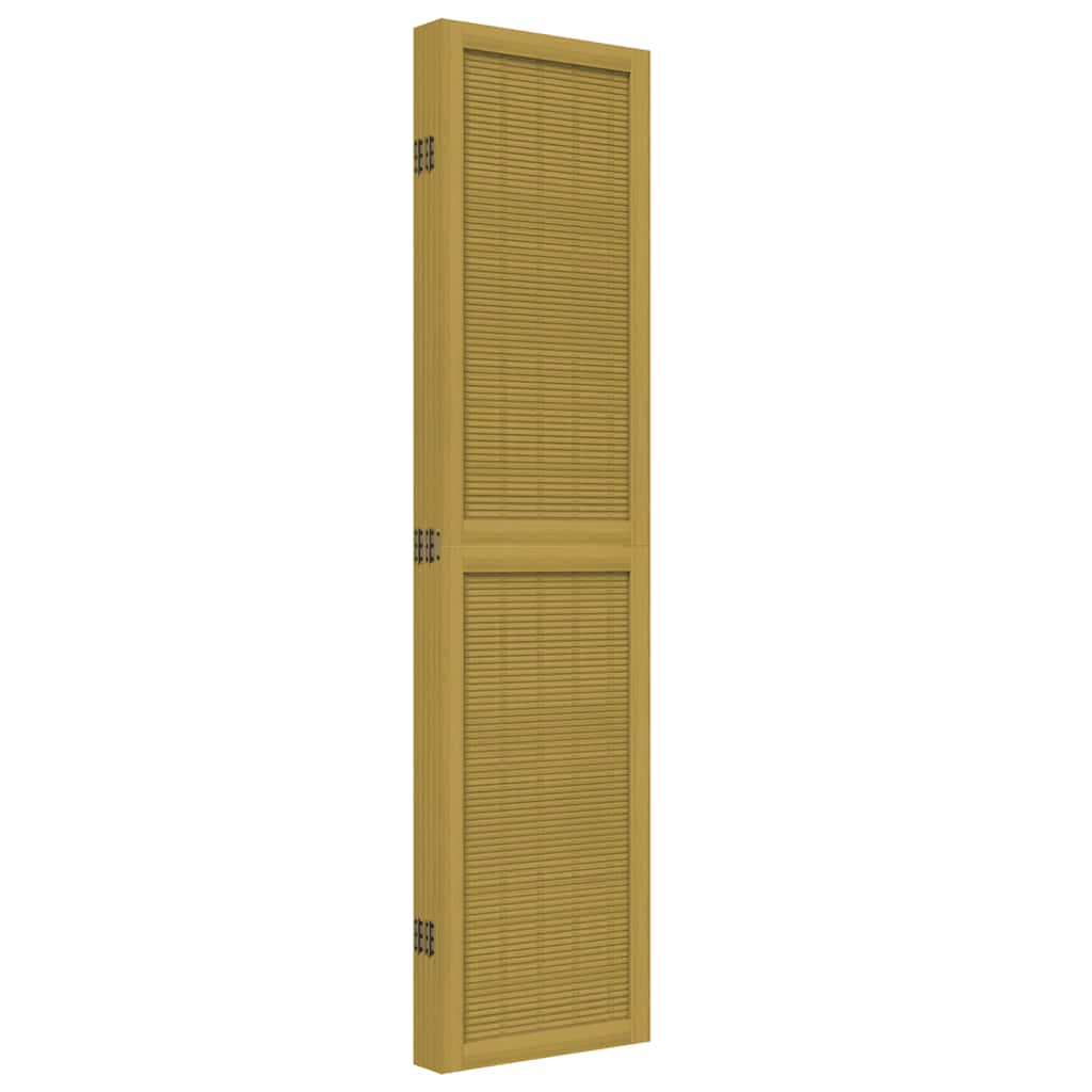 Sobna pregrada s 5 panela smeđa od masivnog drva paulovnije