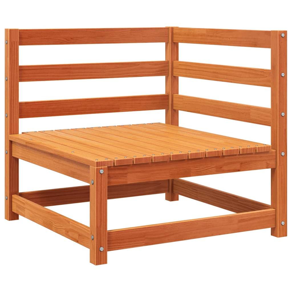 Kutna vrtna sofa voštano smeđa 70x70x67 cm od masivne borovine
