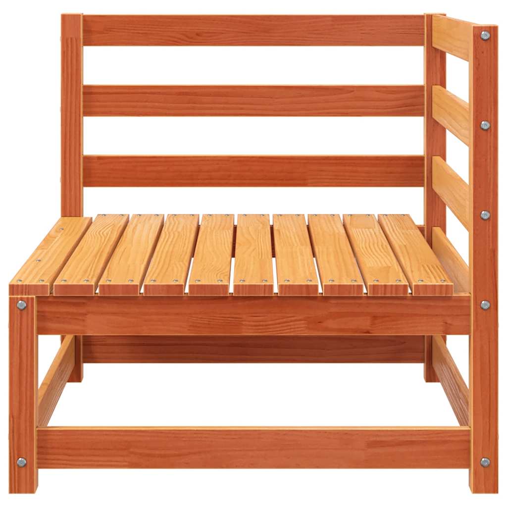 Kutna vrtna sofa voštano smeđa 70x70x67 cm od masivne borovine