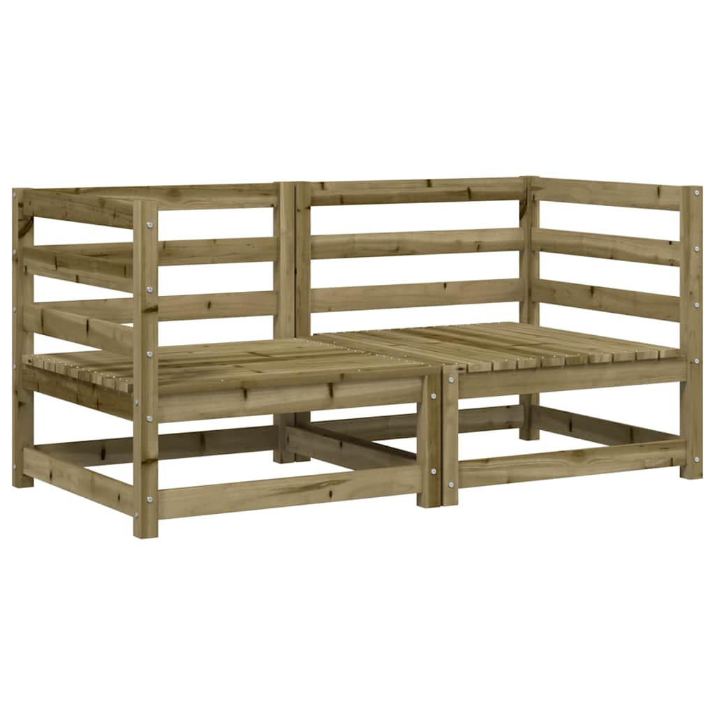 Kutne vrtne sofe 2 kom 70 x 70 x 67 cm od impregnirane borovine