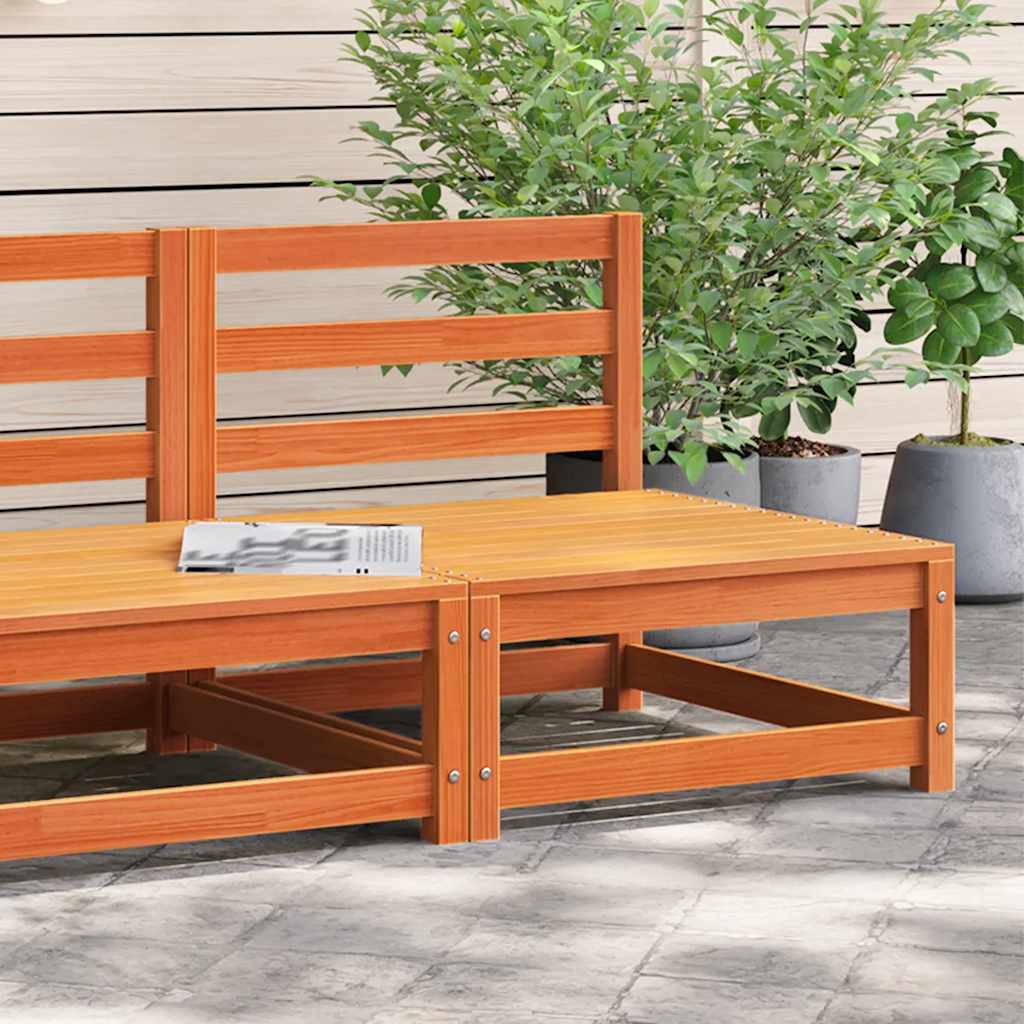 Vrtna sofa voštano smeđa 70 x 70 x 67 cm od masivne borovine