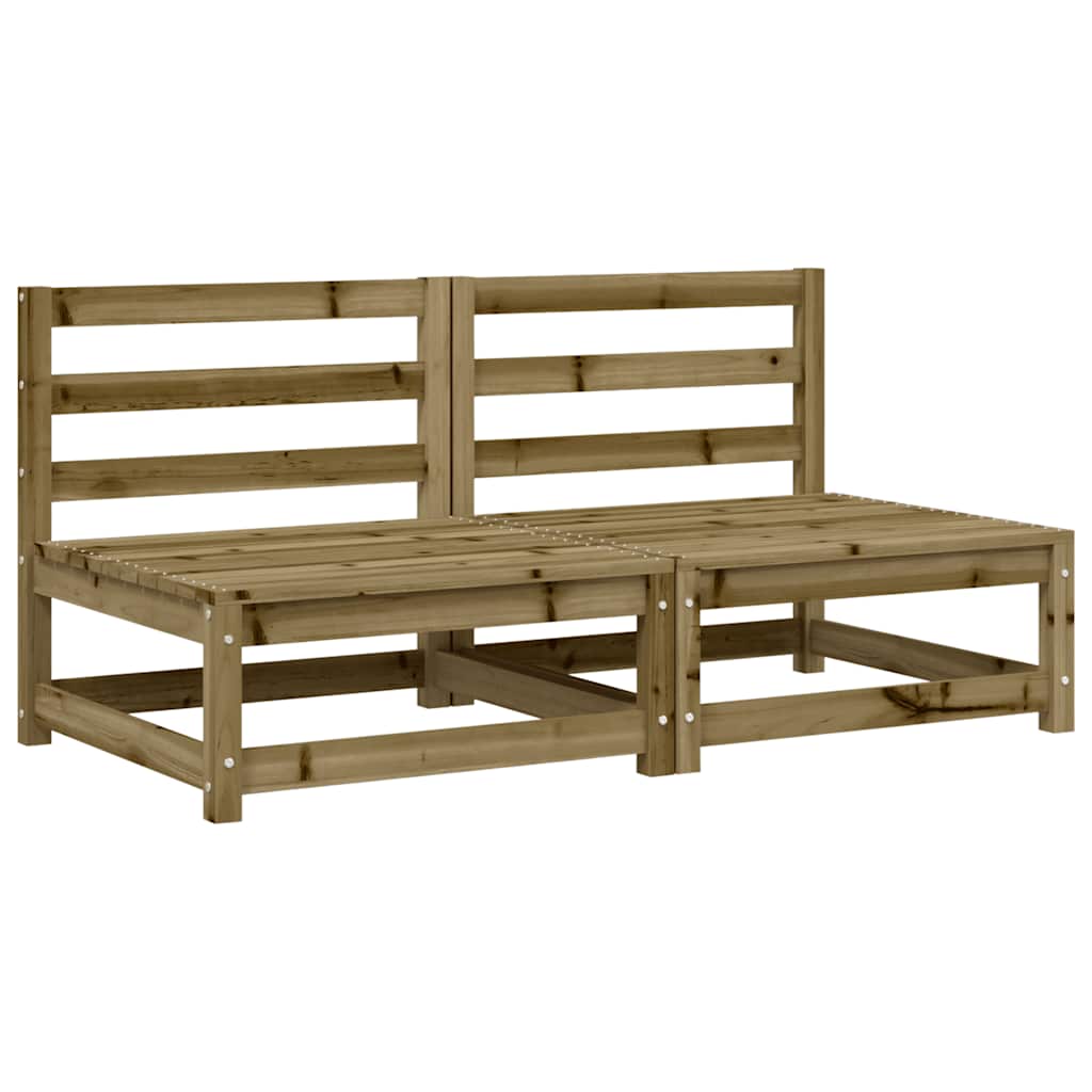 Vrtne sofe 2 kom 70 x 70 x 67 cm od impregnirane borovine