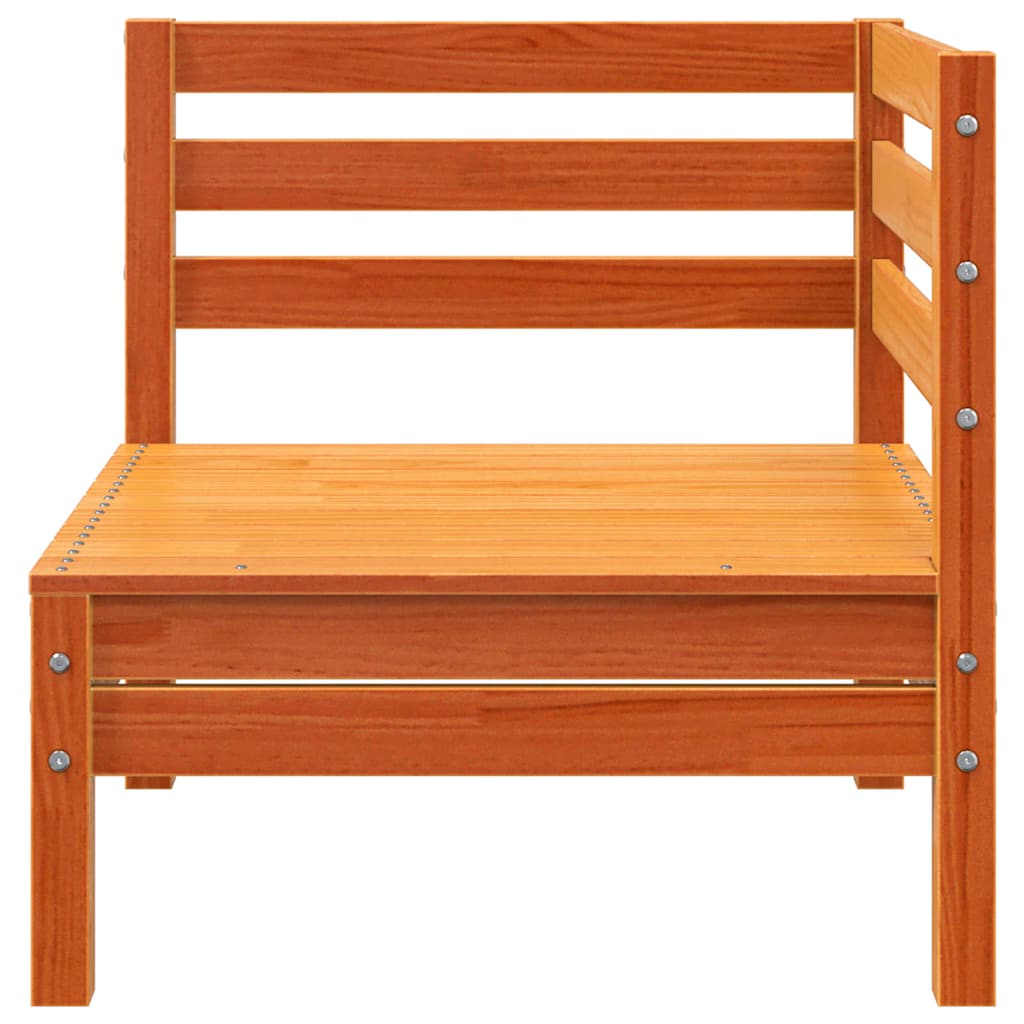 Kutna vrtna sofa voštano smeđe boje od masivne borovine