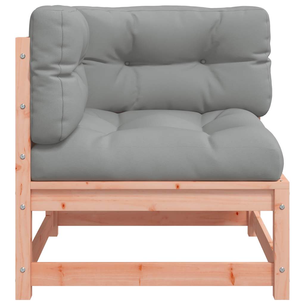 Kutna vrtna sofa s jastucima od masivnog drva duglazije