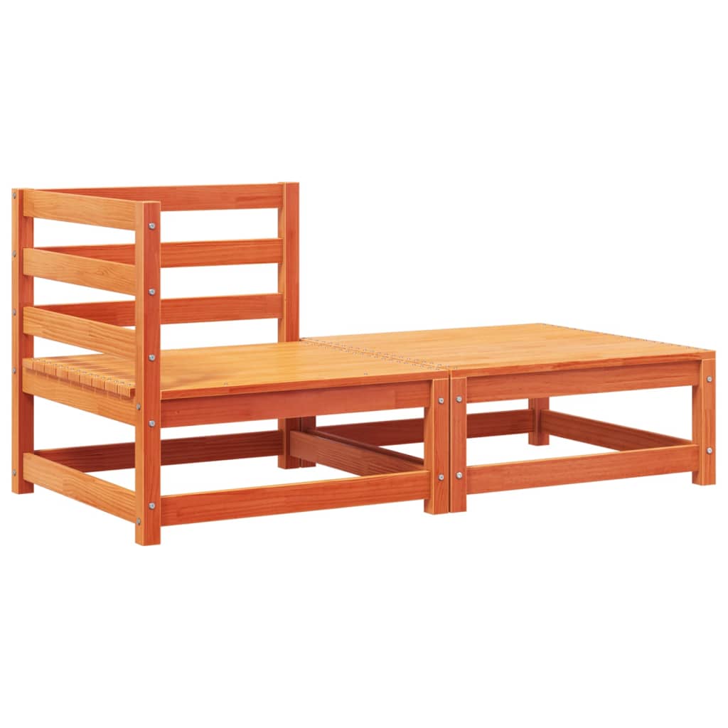 Kutna vrtna sofa s jastucima i tabureom