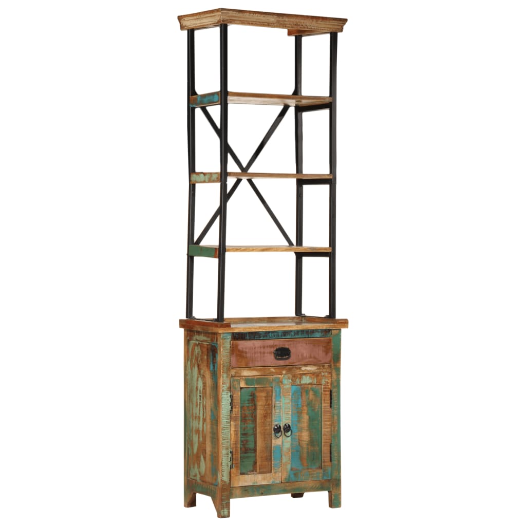Visoka komoda 55 x 30 x 180 cm od masivnog obnovljenog drva
