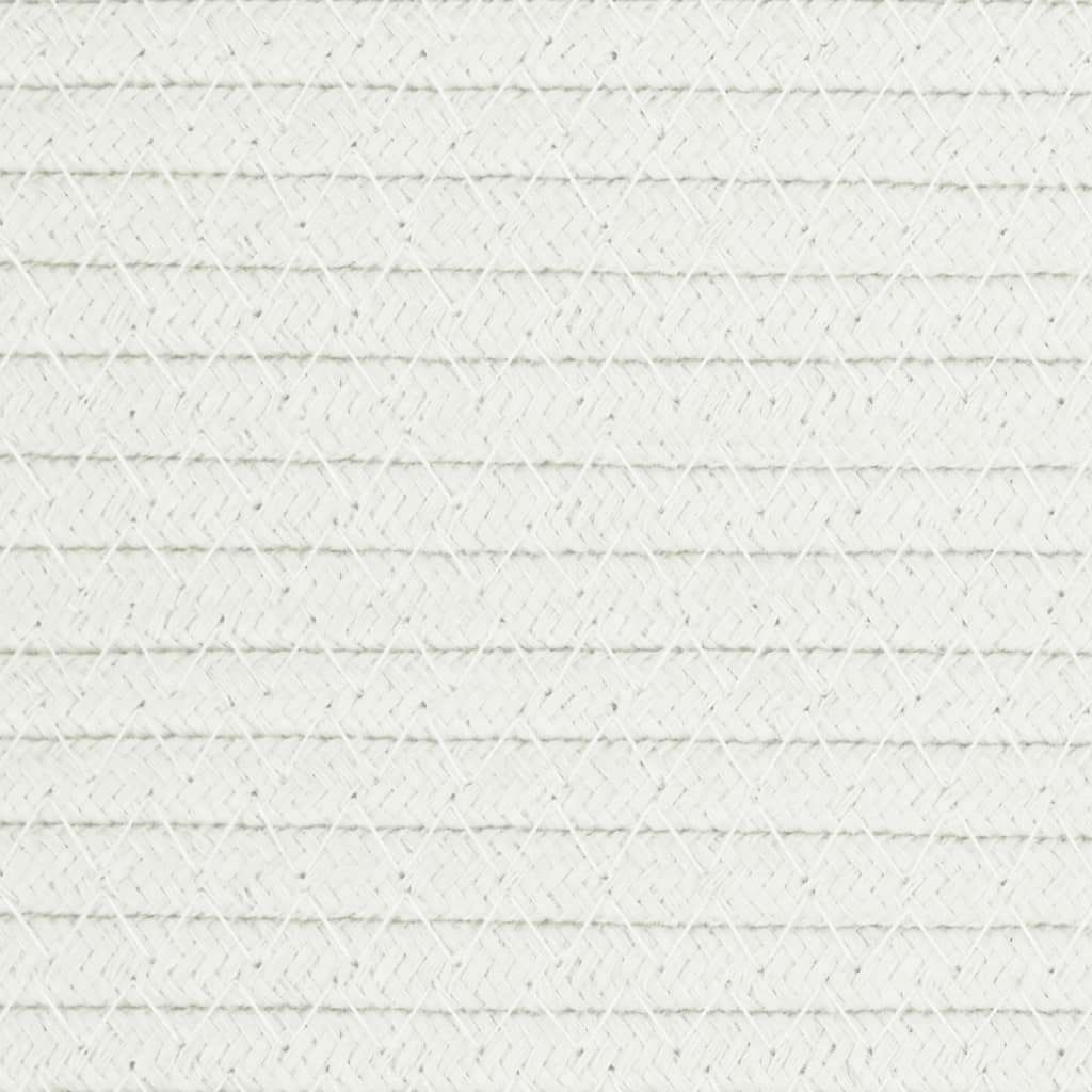 Košare za pohranu 2 kom smeđe-bijele Ø 24 x 18 cm pamučne