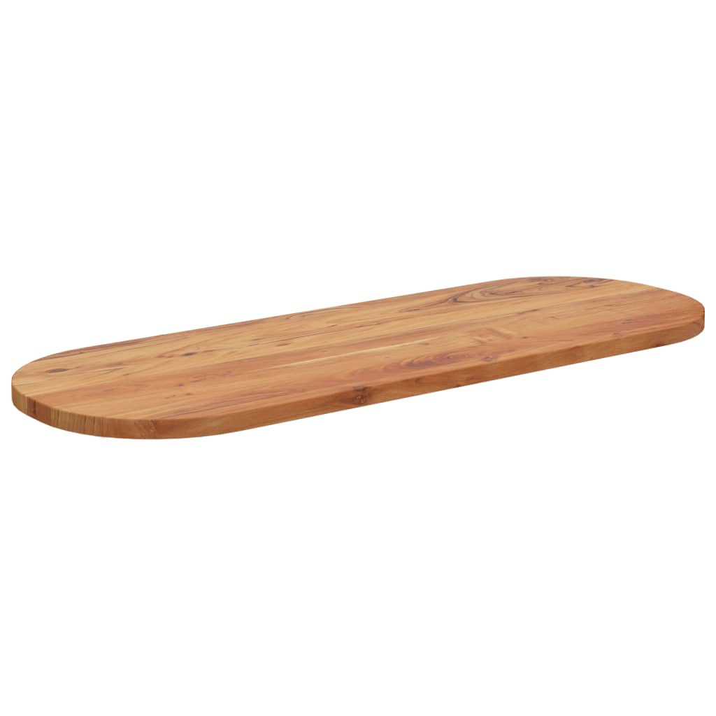 Stolna ploča 110x40x2,5 cm ovalna od masivnog drva bagrema