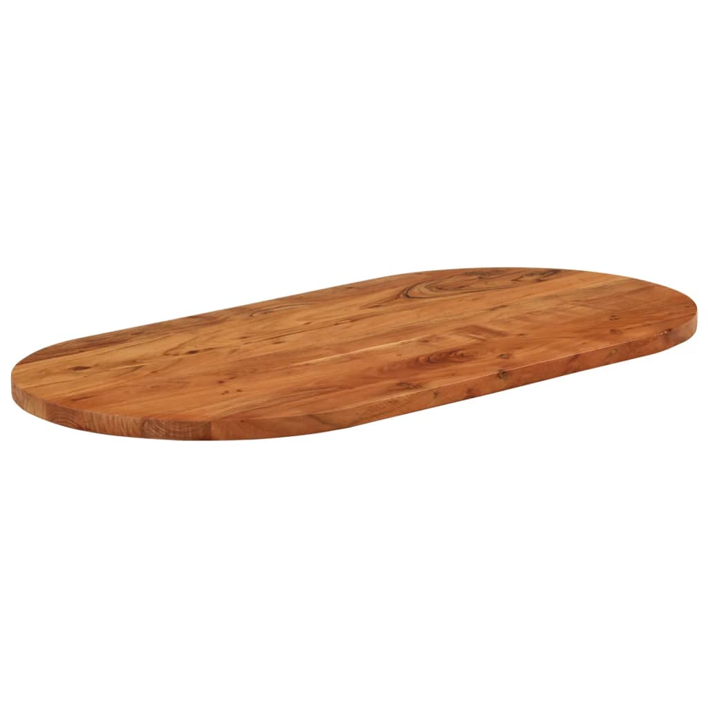 Stolna ploča 100x50x3,8 cm ovalna od masivnog drva bagrema