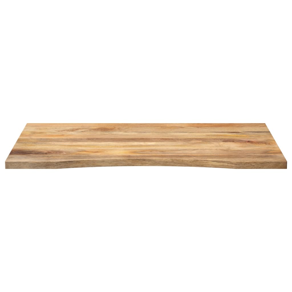Ploča za radni stol zaobljena 100x80x2,5 cm od drva manga