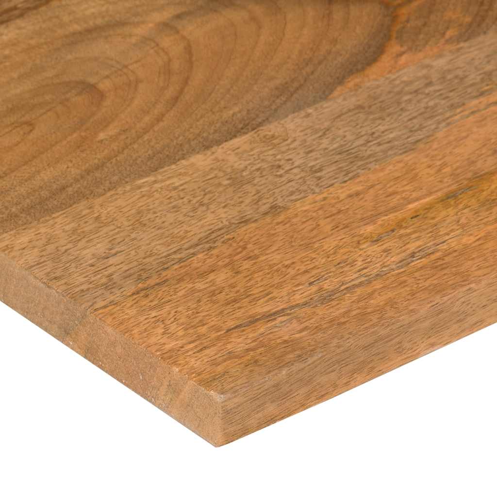 Ploča za radni stol zaobljena 80x50x2,5 cm od drva manga