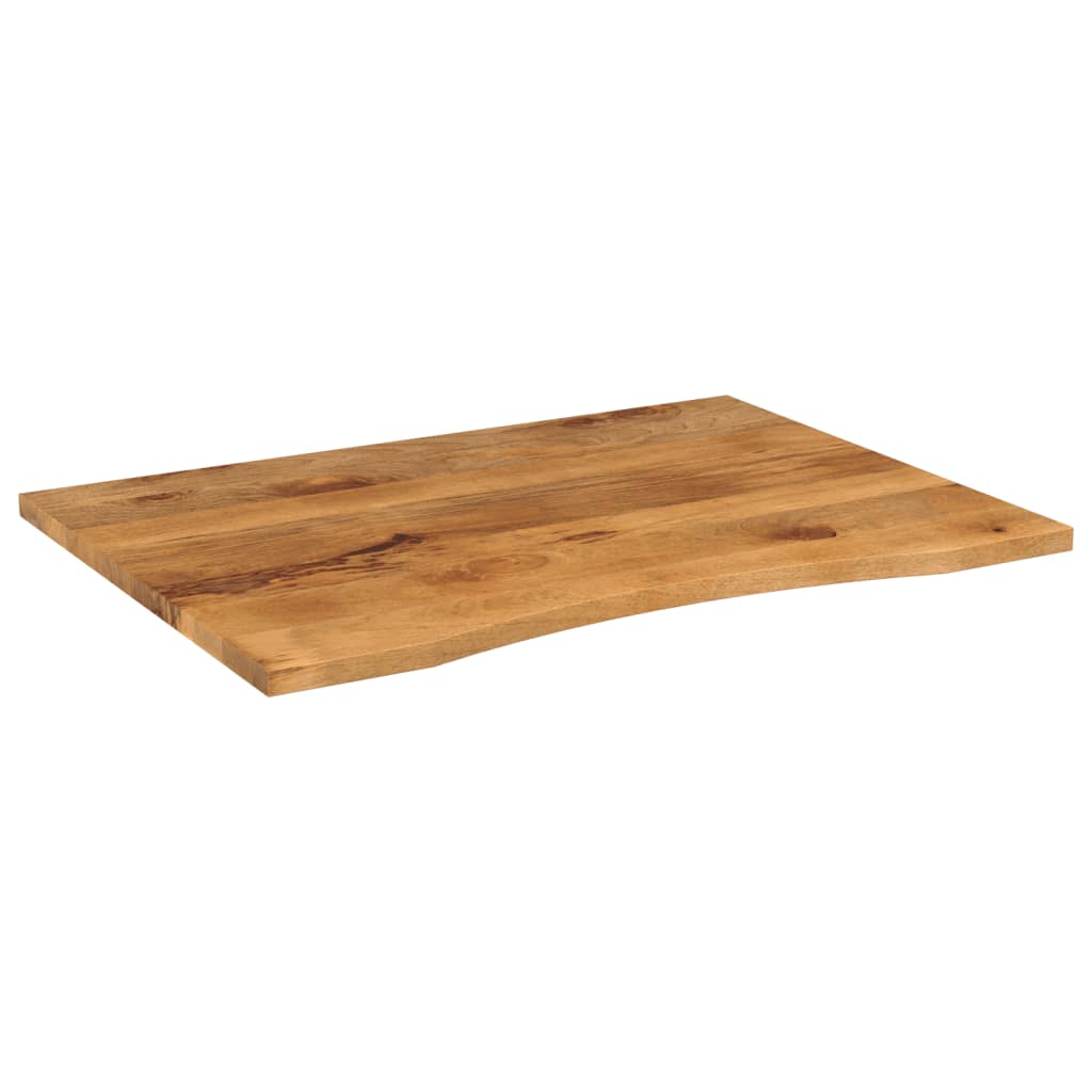 Ploča za radni stol zaobljena 100x80x2,5 cm od drva manga