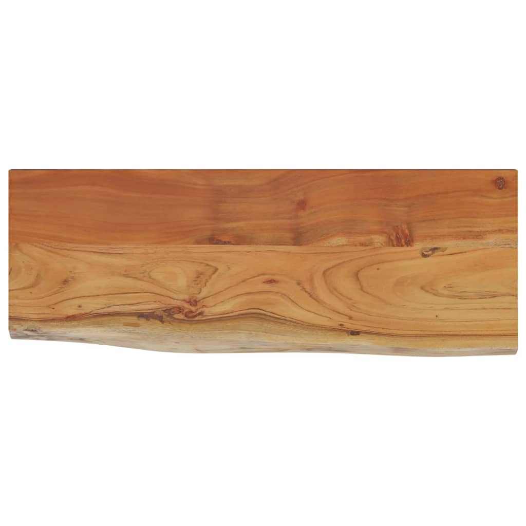 Zidna polica 50x20x2,5 cm pravokutna bagremovo drvo živi rub
