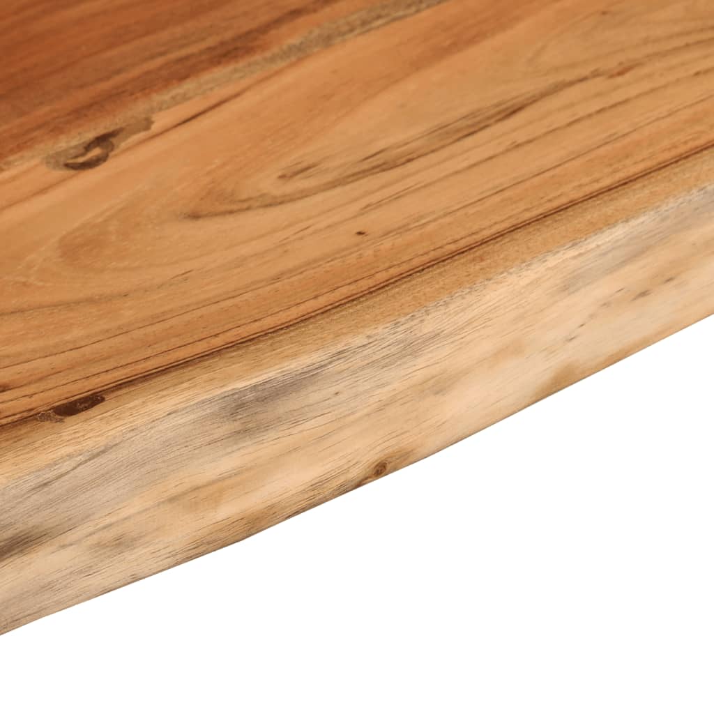 Zidna polica 50x20x2,5 cm pravokutna bagremovo drvo živi rub