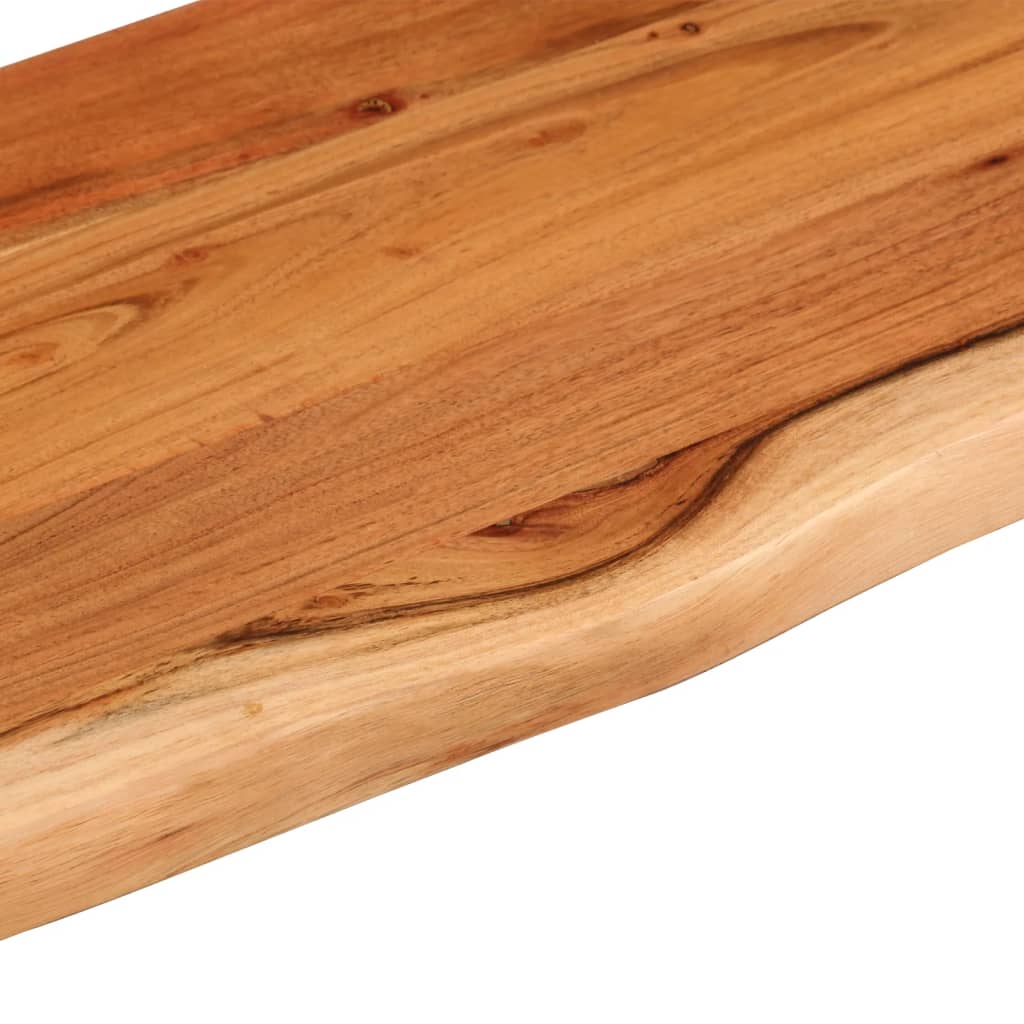 Zidna polica 60x20x2,5 cm pravokutna bagremovo drvo živi rub